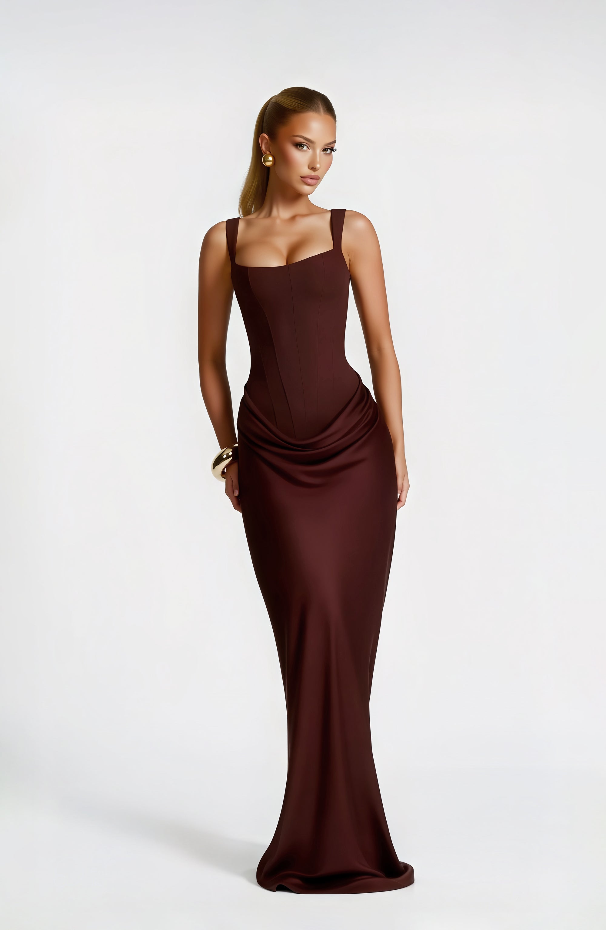 Antonella™ - Vestido de Gala en Satén
