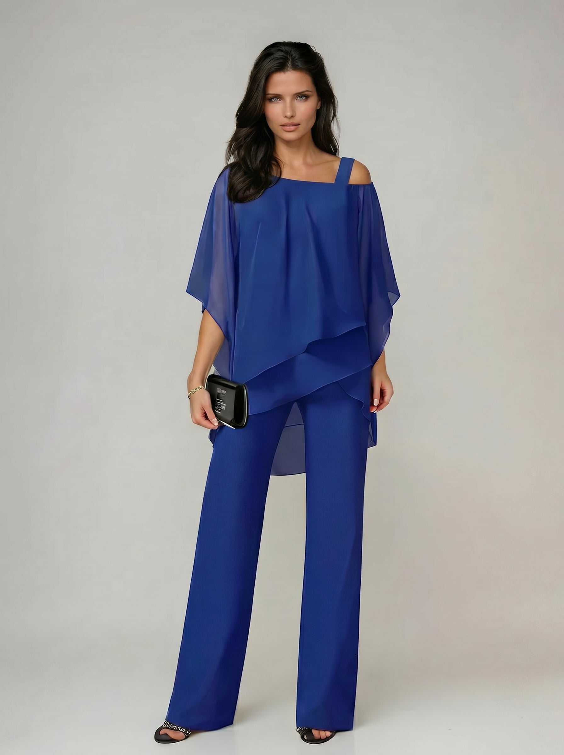 Leticia™ - Conjunto de Gala en Capas y Pantalón Palazzo