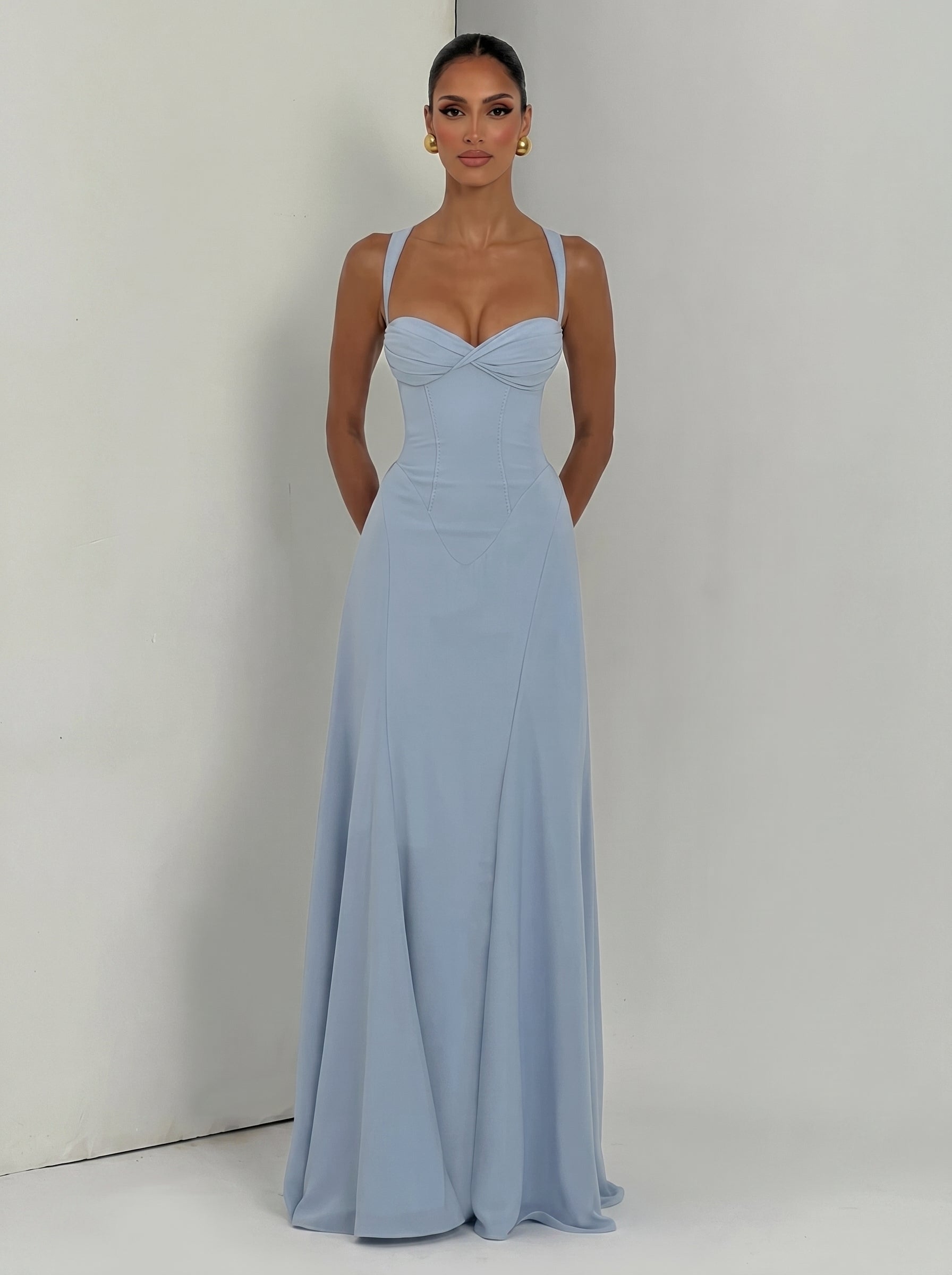 Irie™ - Vestido Celeste de Gala