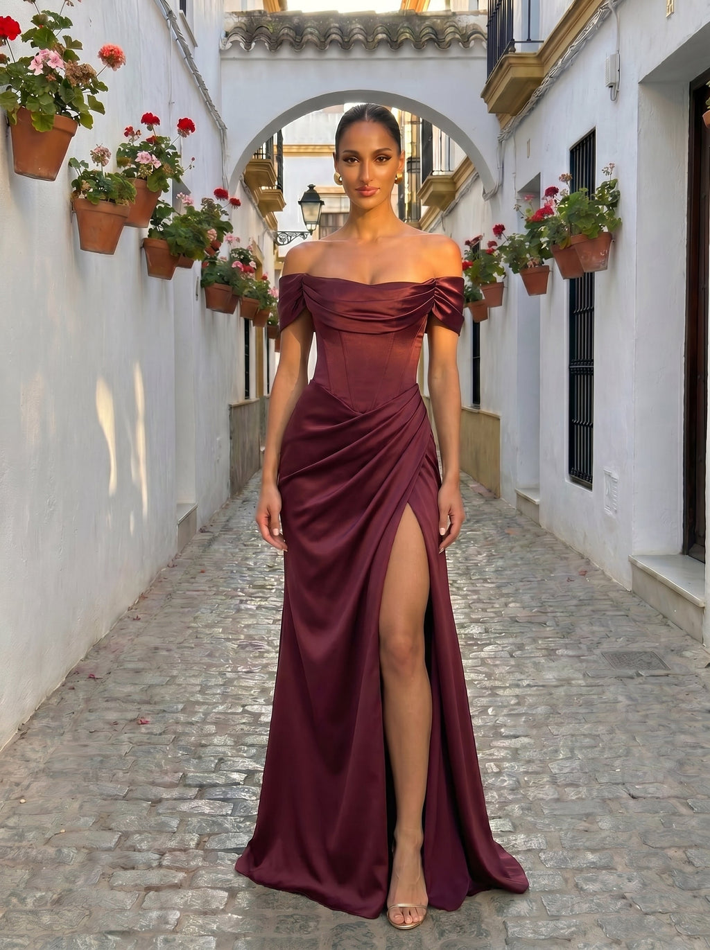 Lola™ - Vestido de Gala Riona en Satén