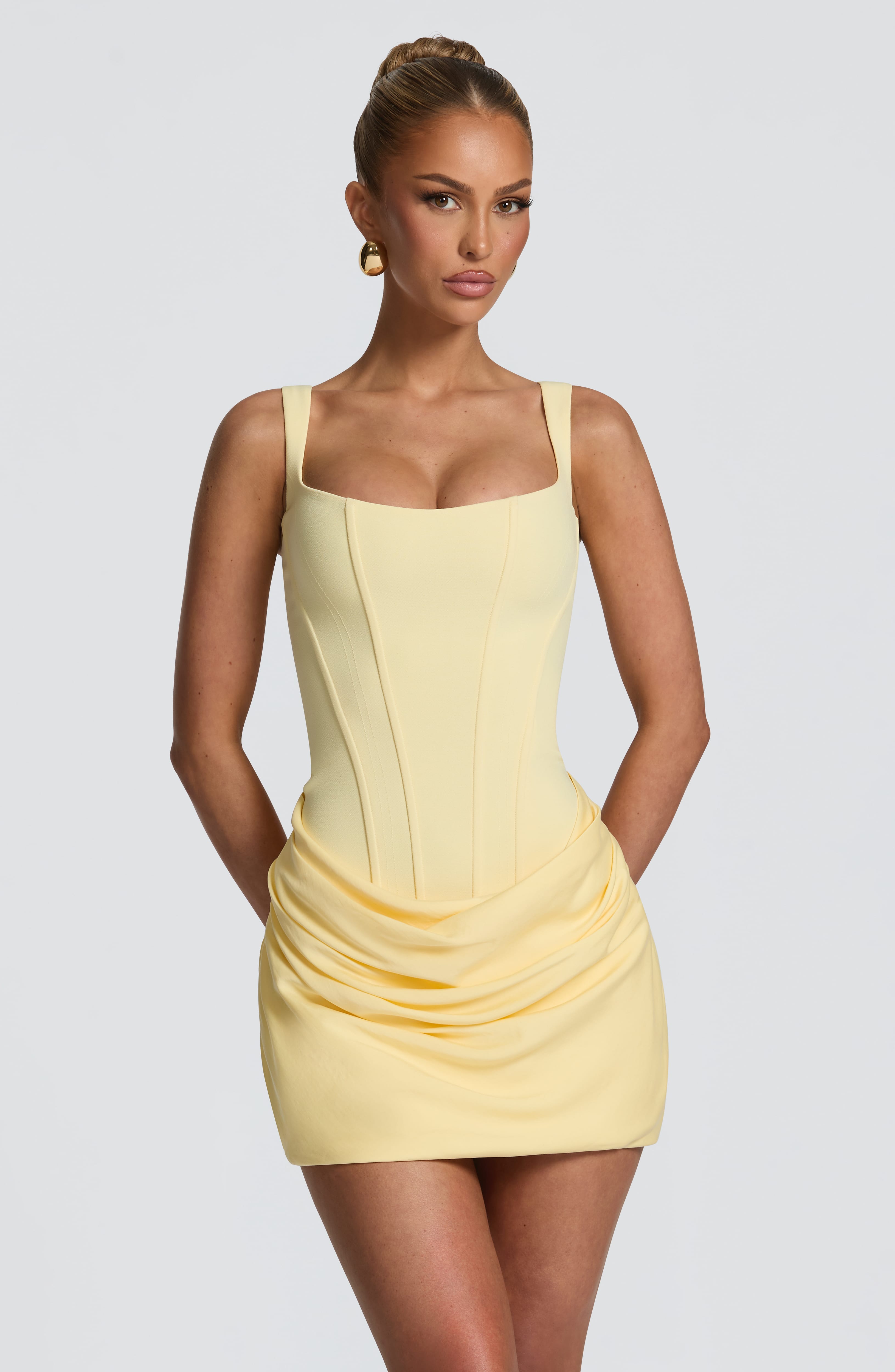 Elena™ - Vestido Mini en Crêpe