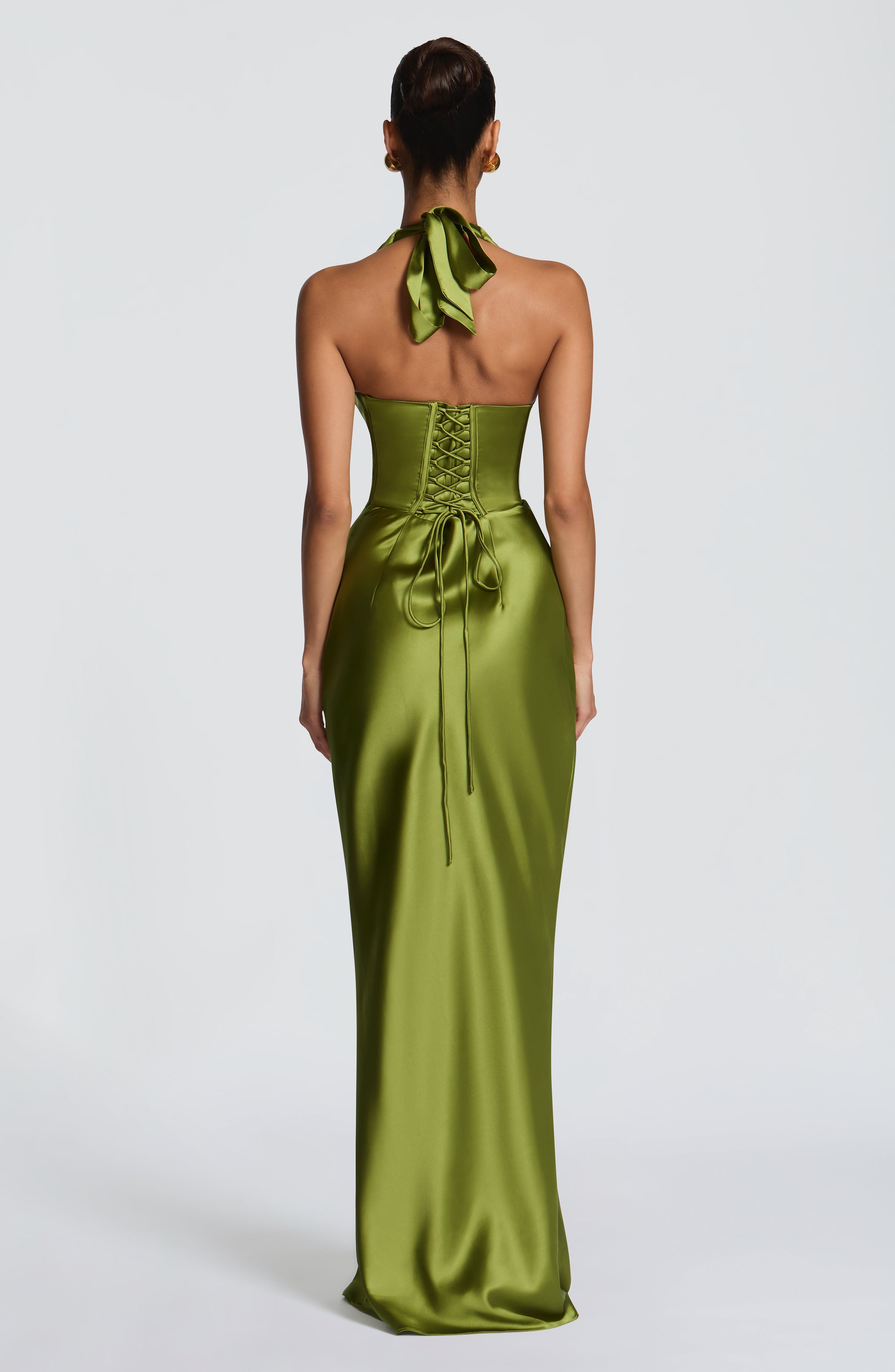 Gala™ - Vestido Maxi de Silueta Esculpida en Satén