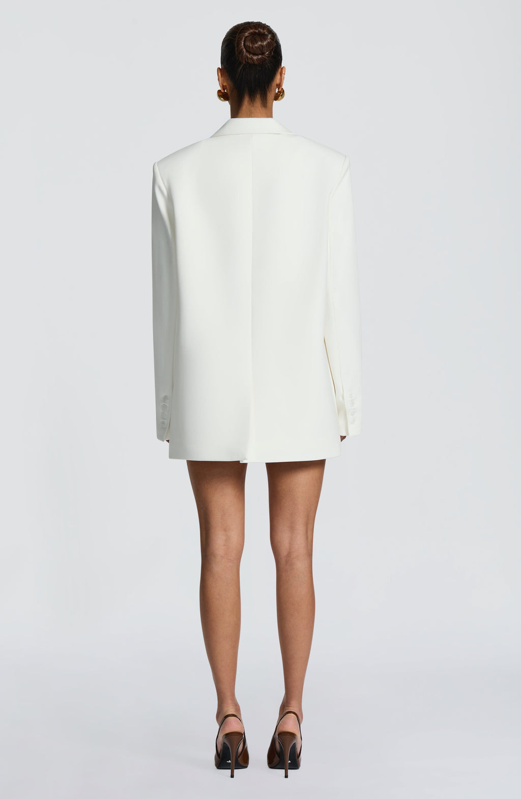 Ana™ - Blazer Sastre en Marfil de Corte Boxy